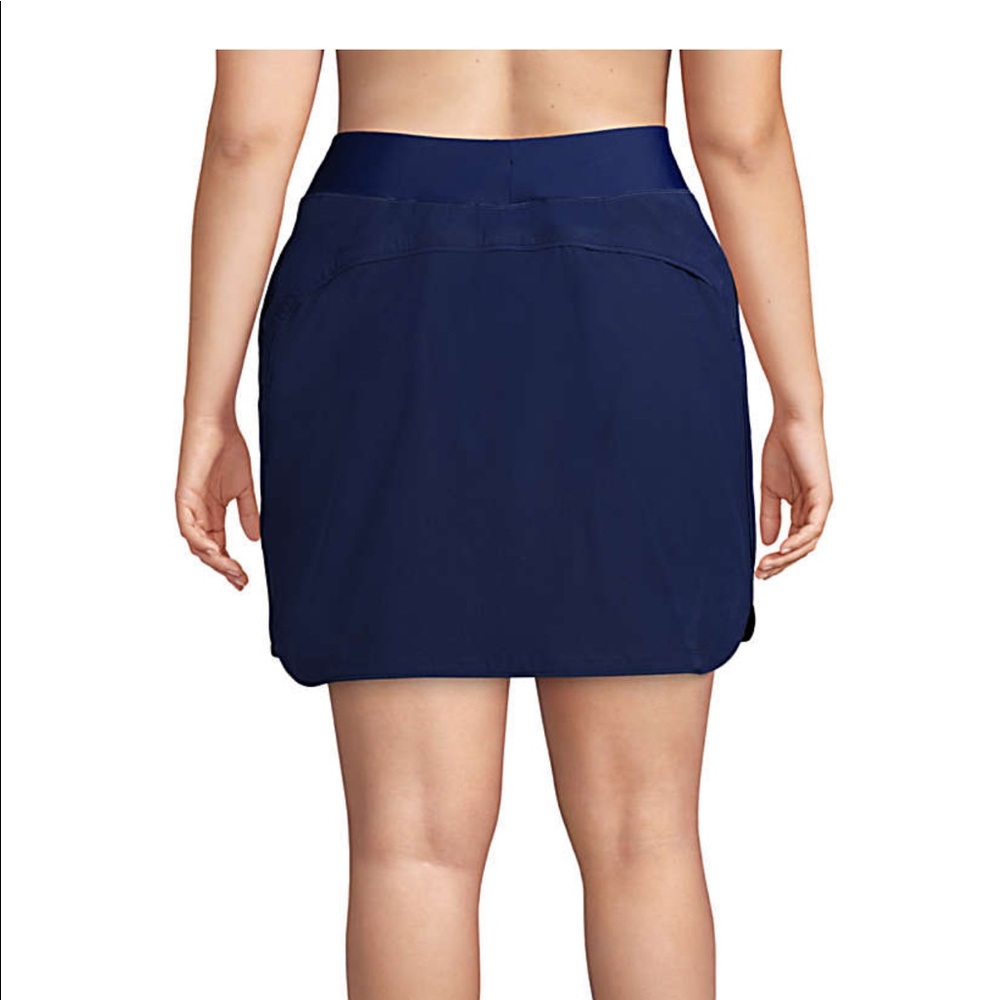 Lands End swim skirt blue - Picture 3 of 6
